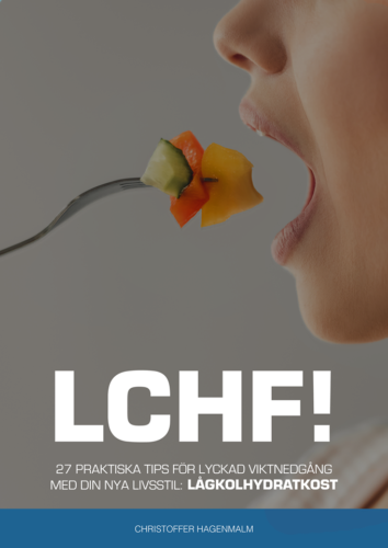Omslaget till LCHF! En bok om att gå ner i vikt med LCHF kost